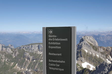 Auf dem Berg Säntis an der Schwägalp
