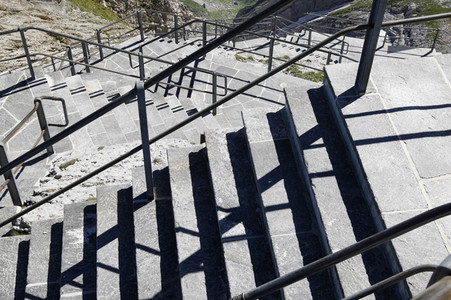 Auf dem Berg Säntis an der Schwägalp