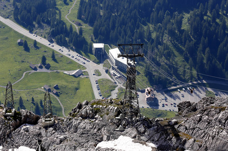 Auf dem Berg Säntis an der Schwägalp