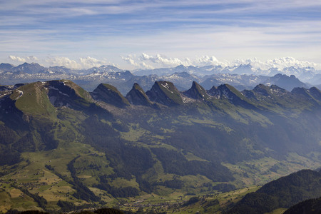 Auf dem Berg Säntis an der Schwägalp