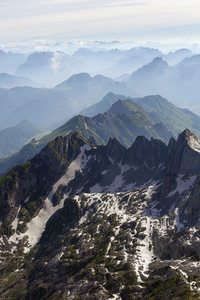 Auf dem Berg Säntis an der Schwägalp