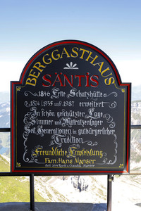 Auf dem Berg Säntis an der Schwägalp