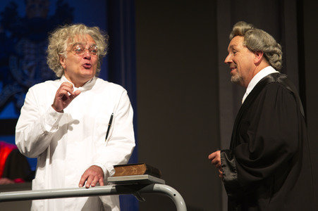 Theaterprobe 'Zeugin der Anklage' in Berlin