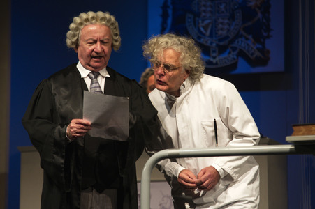 Theaterprobe 'Zeugin der Anklage' in Berlin