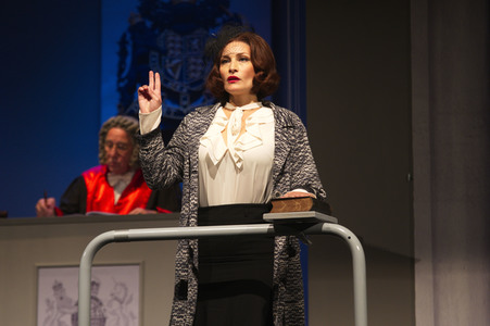 Theaterprobe 'Zeugin der Anklage' in Berlin