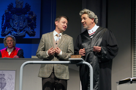 Theaterprobe 'Zeugin der Anklage' in Berlin