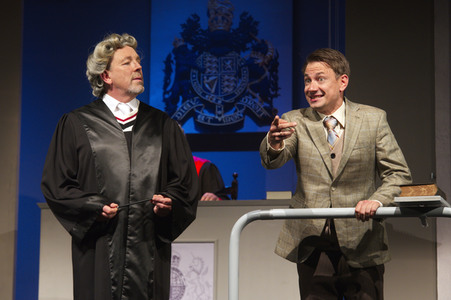 Theaterprobe 'Zeugin der Anklage' in Berlin