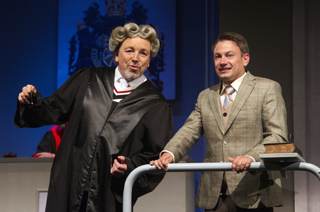 Theaterprobe 'Zeugin der Anklage' in Berlin