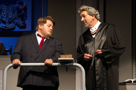 Theaterprobe 'Zeugin der Anklage' in Berlin