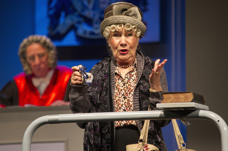 Theaterprobe 'Zeugin der Anklage' in Berlin