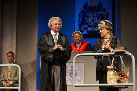 Theaterprobe 'Zeugin der Anklage' in Berlin
