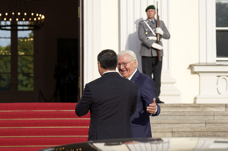 Empfang der Präsidenten von Kasachstan, Kirgisistan, Tadschikistan, Turkmenistan und Usbekistan in Berlin