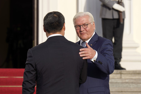 Empfang der Präsidenten von Kasachstan, Kirgisistan, Tadschikistan, Turkmenistan und Usbekistan in Berlin