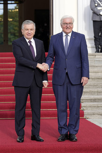 Empfang der Präsidenten von Kasachstan, Kirgisistan, Tadschikistan, Turkmenistan und Usbekistan in Berlin
