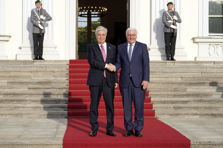 Empfang der Präsidenten von Kasachstan, Kirgisistan, Tadschikistan, Turkmenistan und Usbekistan in Berlin