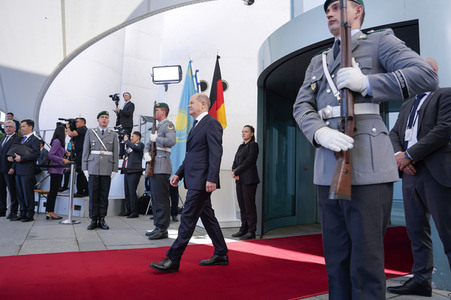Empfang des Staatspräsidenten der Republik Kasachstan Kassim-Schomart Tokajew in Berlin
