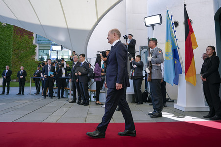 Empfang des Staatspräsidenten der Republik Kasachstan Kassim-Schomart Tokajew in Berlin