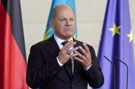 Empfang des Staatspräsidenten der Republik Kasachstan Kassim-Schomart Tokajew in Berlin