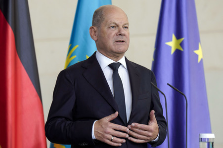 Empfang des Staatspräsidenten der Republik Kasachstan Kassim-Schomart Tokajew in Berlin