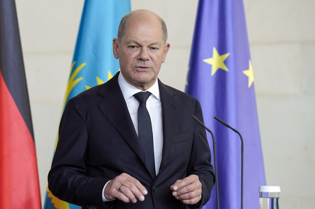 Empfang des Staatspräsidenten der Republik Kasachstan Kassim-Schomart Tokajew in Berlin
