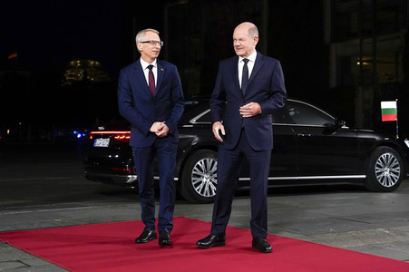 Empfang des Ministerpräsidenten von Bulgarien im Kanzleramt in Berlin