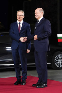 Empfang des Ministerpräsidenten von Bulgarien im Kanzleramt in Berlin