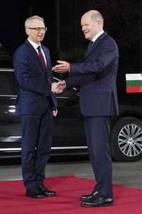Empfang des Ministerpräsidenten von Bulgarien im Kanzleramt in Berlin