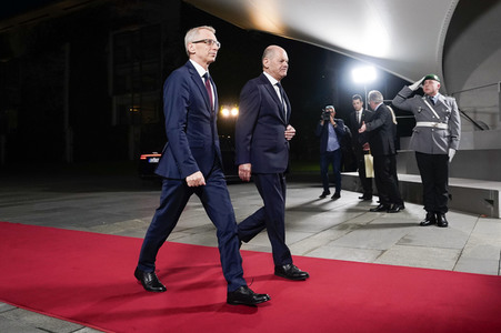 Empfang des Ministerpräsidenten von Bulgarien im Kanzleramt in Berlin