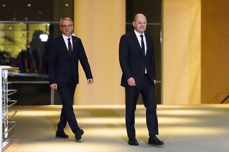 Empfang des Ministerpräsidenten von Bulgarien im Kanzleramt in Berlin