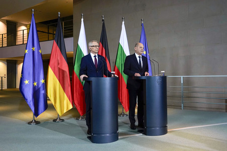 Empfang des Ministerpräsidenten von Bulgarien im Kanzleramt in Berlin