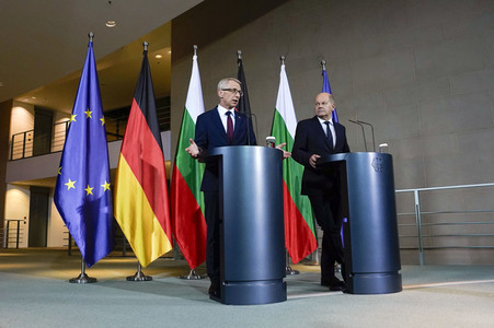 Empfang des Ministerpräsidenten von Bulgarien im Kanzleramt in Berlin