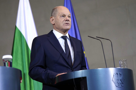 Empfang des Ministerpräsidenten von Bulgarien im Kanzleramt in Berlin