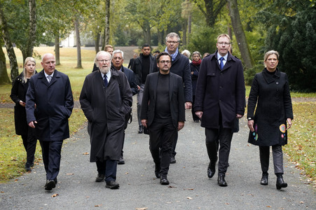 Kranzniederlegung in Gedenken an Willy Brandt in Berlin