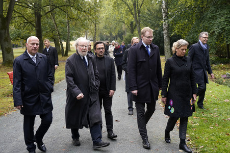 Kranzniederlegung in Gedenken an Willy Brandt in Berlin
