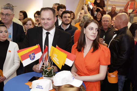 Wahlparty der Freien Wähler in Gießen