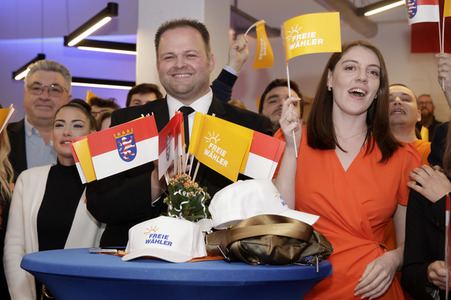 Wahlparty der Freien Wähler in Gießen