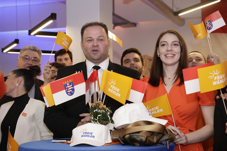 Wahlparty der Freien Wähler in Gießen