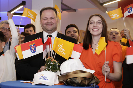 Wahlparty der Freien Wähler in Gießen