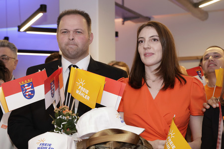 Wahlparty der Freien Wähler in Gießen