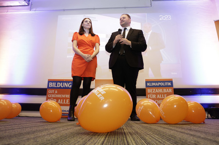 Wahlparty der Freien Wähler in Gießen