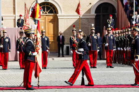 Vereidigung  von Prinzessin Leonor an der Militärakademie von Saragossa