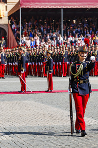 Vereidigung  von Prinzessin Leonor an der Militärakademie von Saragossa