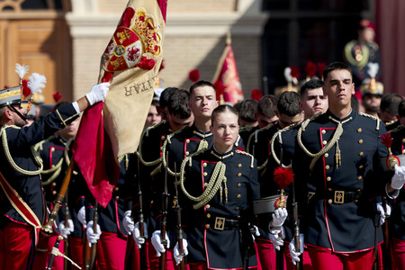 Vereidigung  von Prinzessin Leonor an der Militärakademie von Saragossa
