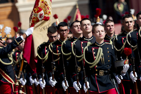Vereidigung  von Prinzessin Leonor an der Militärakademie von Saragossa