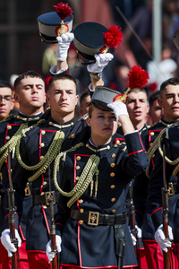 Vereidigung  von Prinzessin Leonor an der Militärakademie von Saragossa