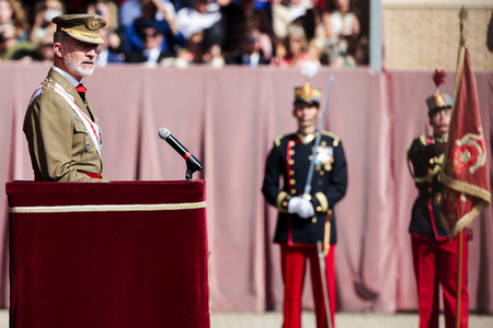 Vereidigung  von Prinzessin Leonor an der Militärakademie von Saragossa