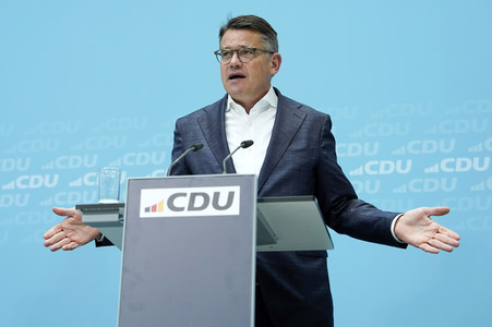 Pressekonferenz der CDU nach den Landtagswahlen in Hessen und Bayern in Berlin