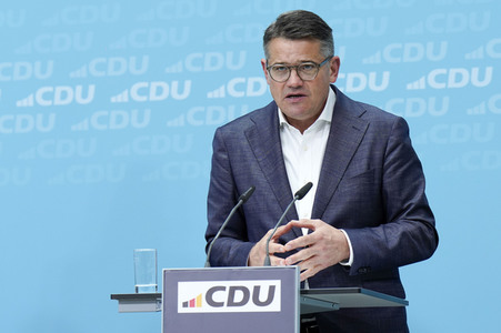 Pressekonferenz der CDU nach den Landtagswahlen in Hessen und Bayern in Berlin