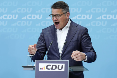 Pressekonferenz der CDU nach den Landtagswahlen in Hessen und Bayern in Berlin