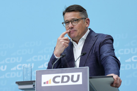 Pressekonferenz der CDU nach den Landtagswahlen in Hessen und Bayern in Berlin